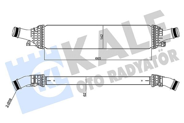 AUDI A4-A5-A6 08-12 TURBO RADYATÖRÜ 8K0145805G KALE