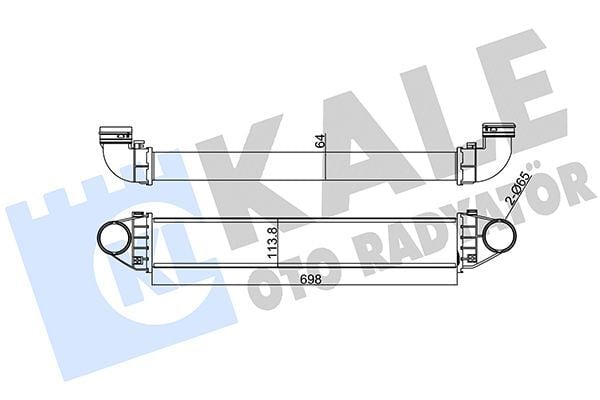 MERCEDES-BENZ W169-245 04-11 TURBO RADYATÖRÜ A1695000900 KALE
