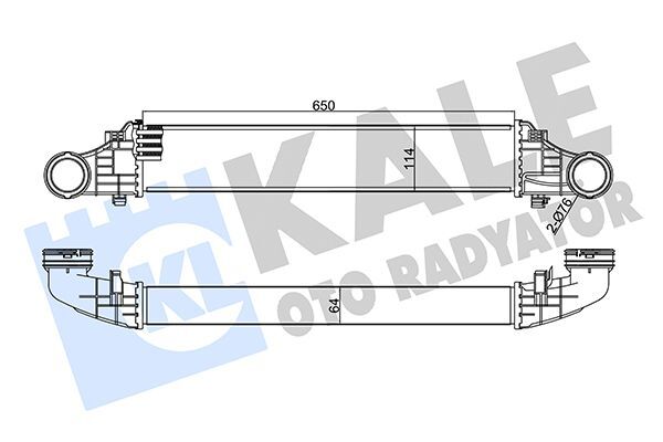 MERCEDES-BENZ 211 2002-2009 TURBO RADYATÖRÜ A2115001102 KALE