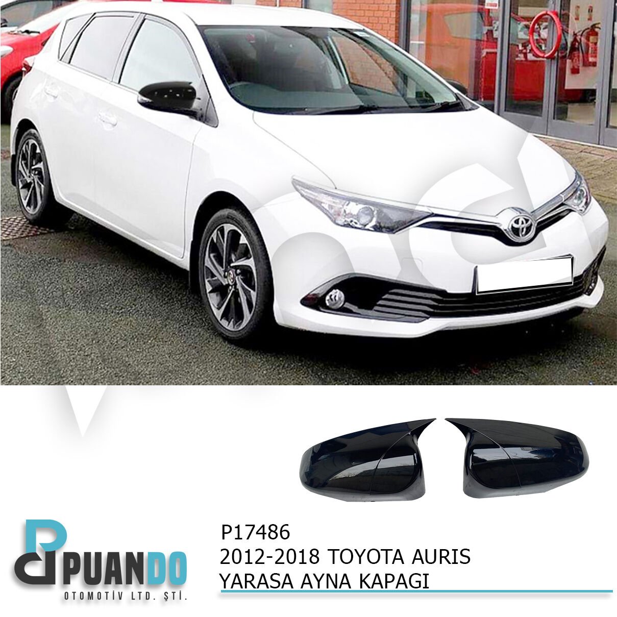 2012-2018 TOYOTA AURIS E180 BATMAN YARASA AYNA KAP