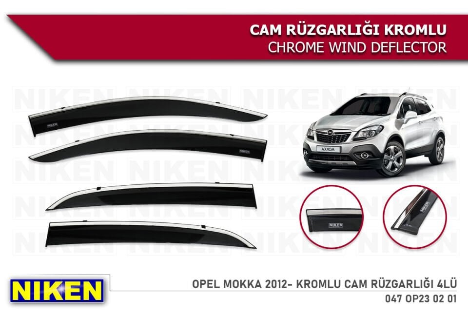 OPEL ASTRA K 2016- KROMLU CAM RÜZGARLIĞI 4LÜ