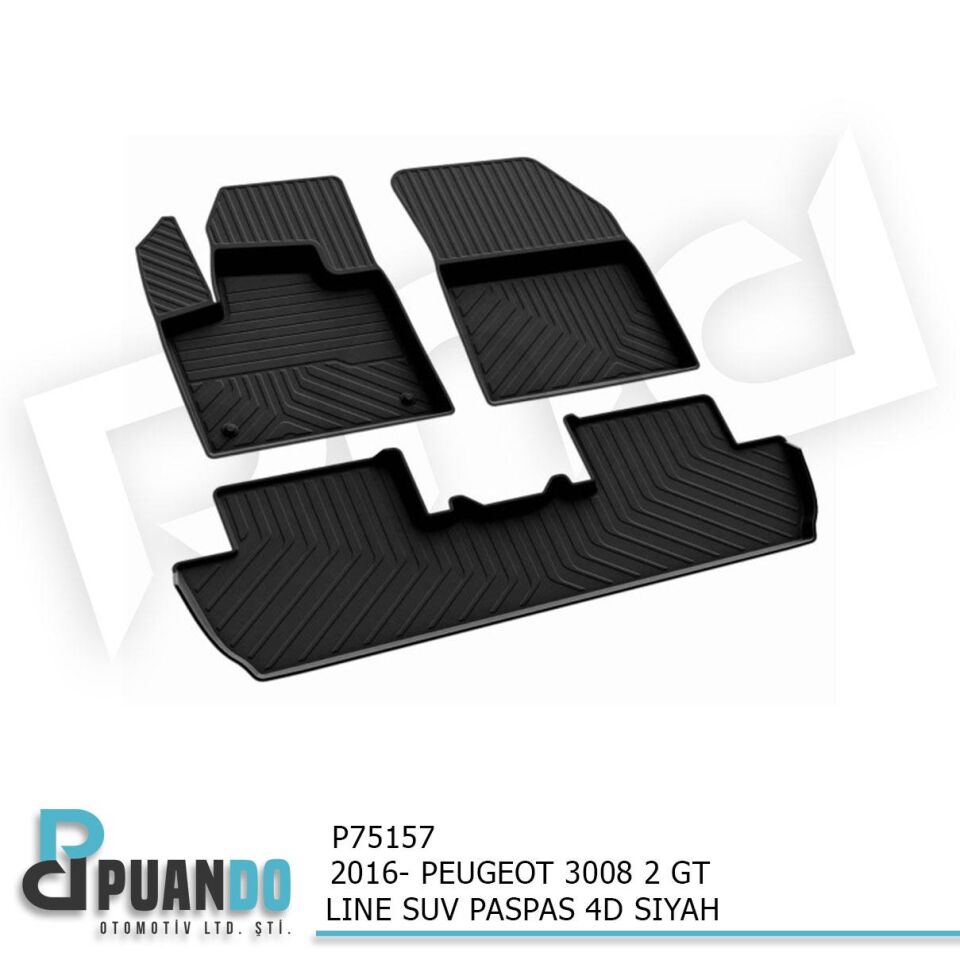 2016- PEUGEOT 3008 2 GT LINE SUV PASPAS 4D SIYAH
