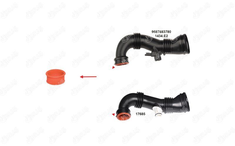 PEUGEOT 307/308/C4 04- TURBO HORTUM ARA CONTASI 1434.C8 IBRAS