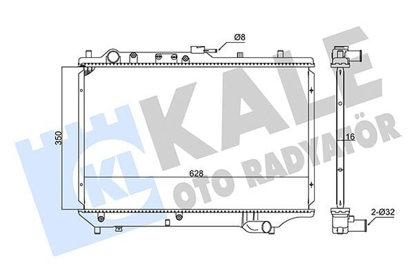 MAZDA 323 (BG) HB 5 Kapi 92-94 SU RADYATÖRÜ B63F-15-200D KALE