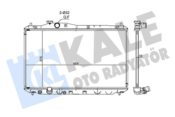HONDA CIVIC 12-16 SU RADYATÖRÜ 19010-R1B-A51 KALE
