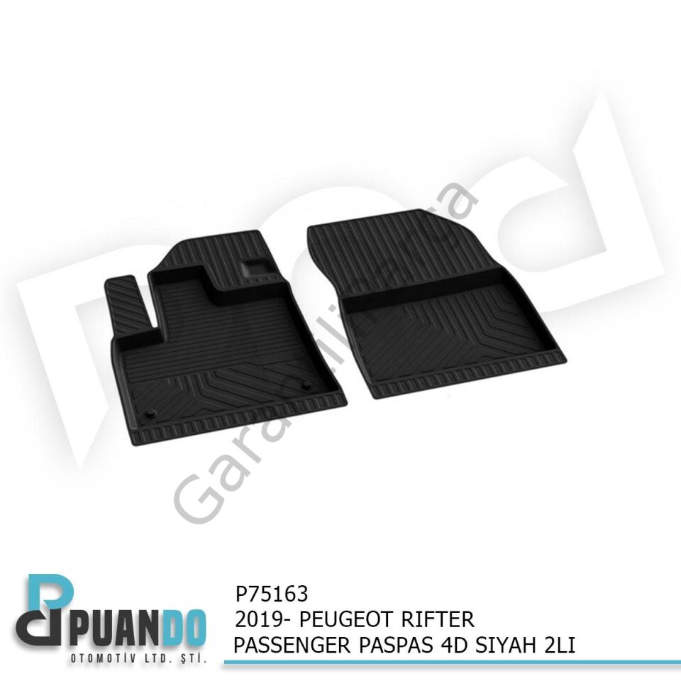 2019- PEUGEOT RIFTER PASSENGER PASPAS 4D SIYAH 2LI