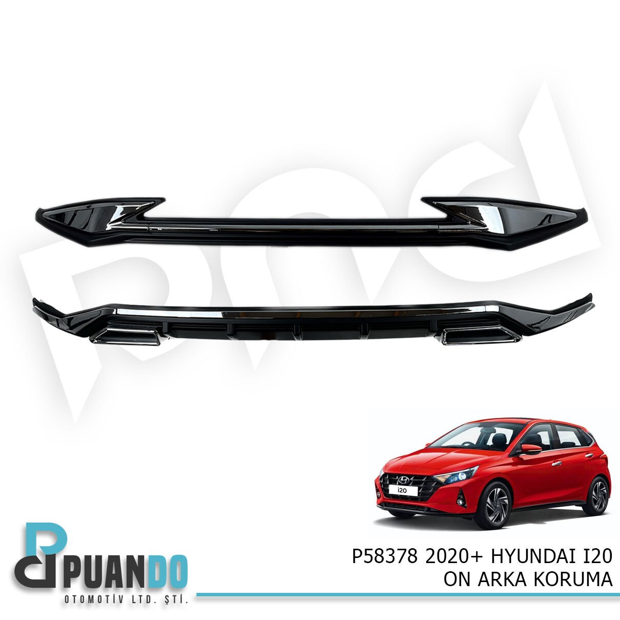 2020+ HYUNDAI I20 ON ARKA KORUMA