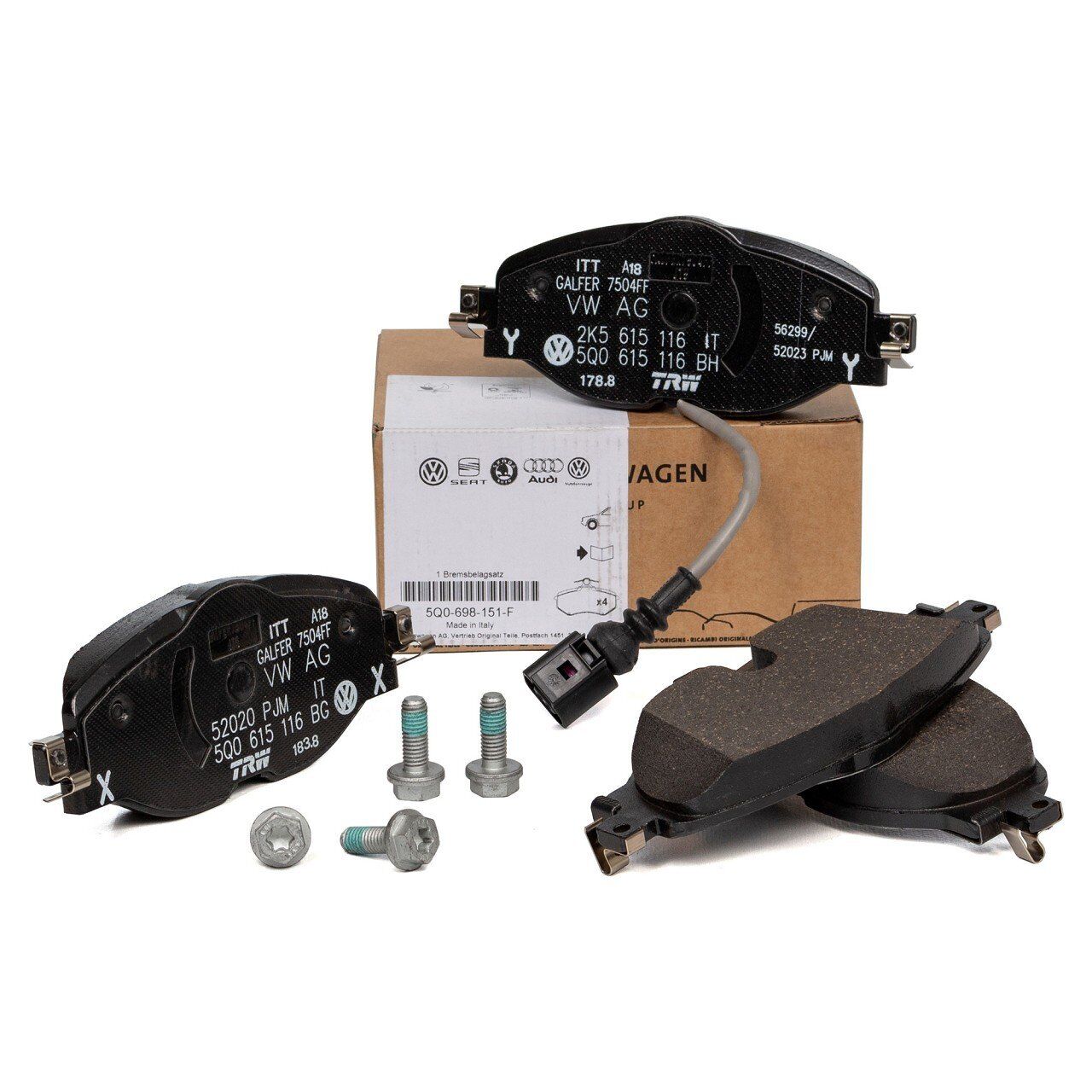 FORD CONNECT-CADDY 22- FREN BALATASI ÖN VWN3CA 2D390 EA BSG