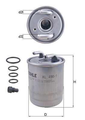 MERCEDES-BENZ SPRT 315-415-515 11- YAKIT FILTRESI A6420920401 MAHLE