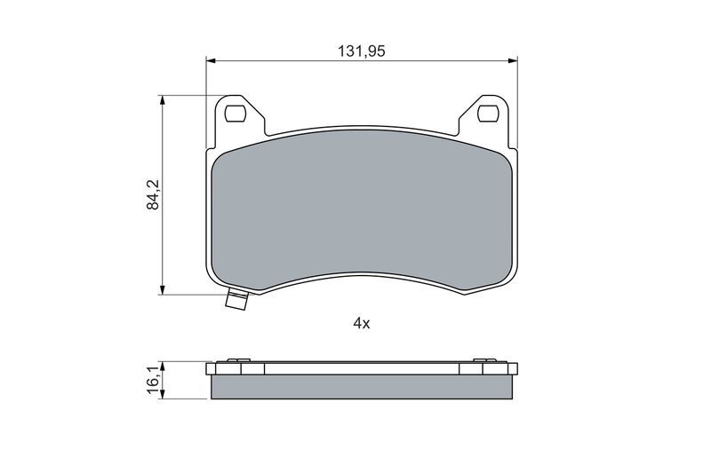 TESLA MODEL Y-MODEL 3 20- FREN BALATASI ÖN 800824200A BOSCH