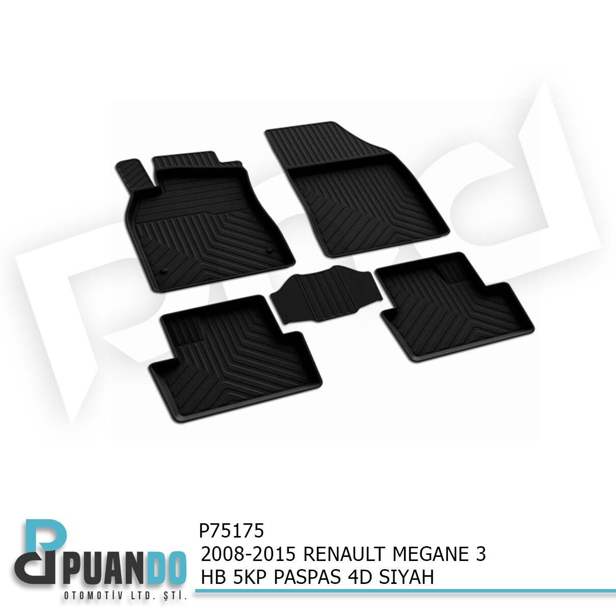 2008-2015 RENAULT MEGANE 3 HB 5KP PASPAS 4D SIYAH