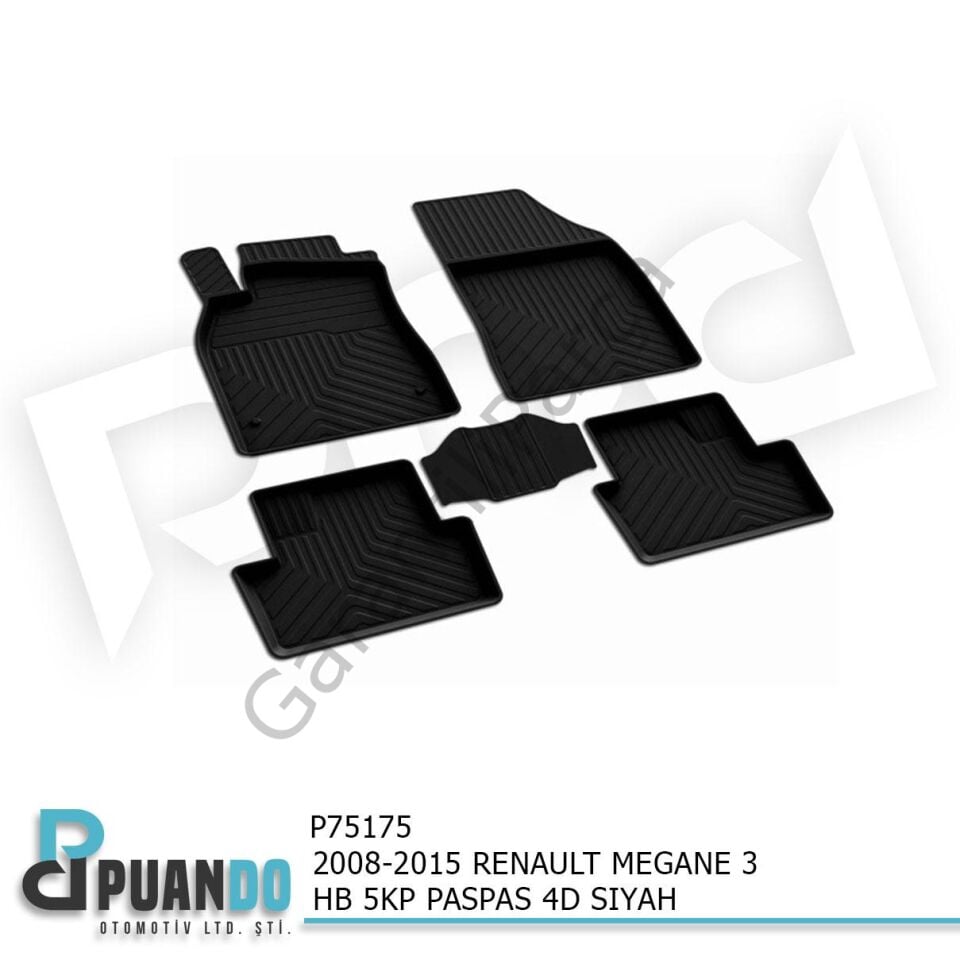 2008-2015 RENAULT MEGANE 3 HB 5KP PASPAS 4D SIYAH