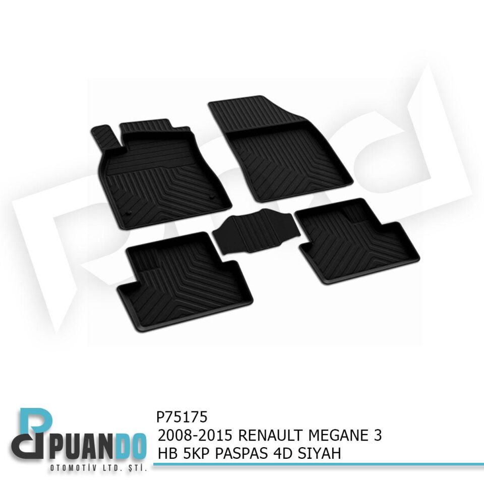 2008-2015 RENAULT MEGANE 3 HB 5KP PASPAS 4D SIYAH