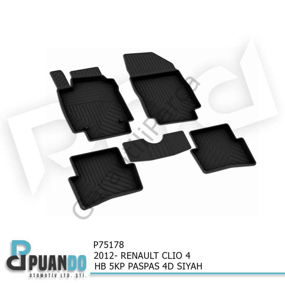 2012- RENAULT CLIO 4 HB 5KP PASPAS 4D SIYAH