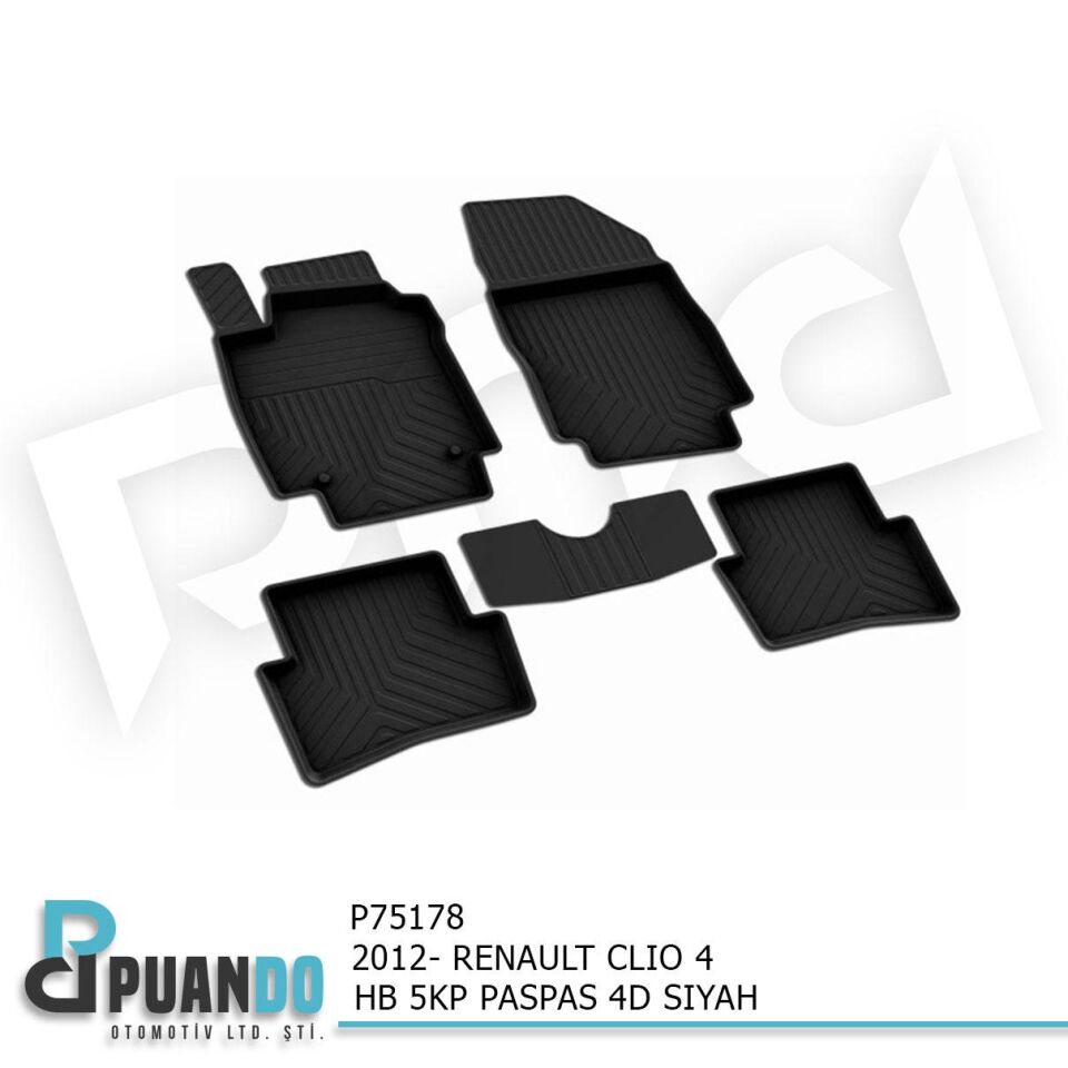 2012- RENAULT CLIO 4 HB 5KP PASPAS 4D SIYAH