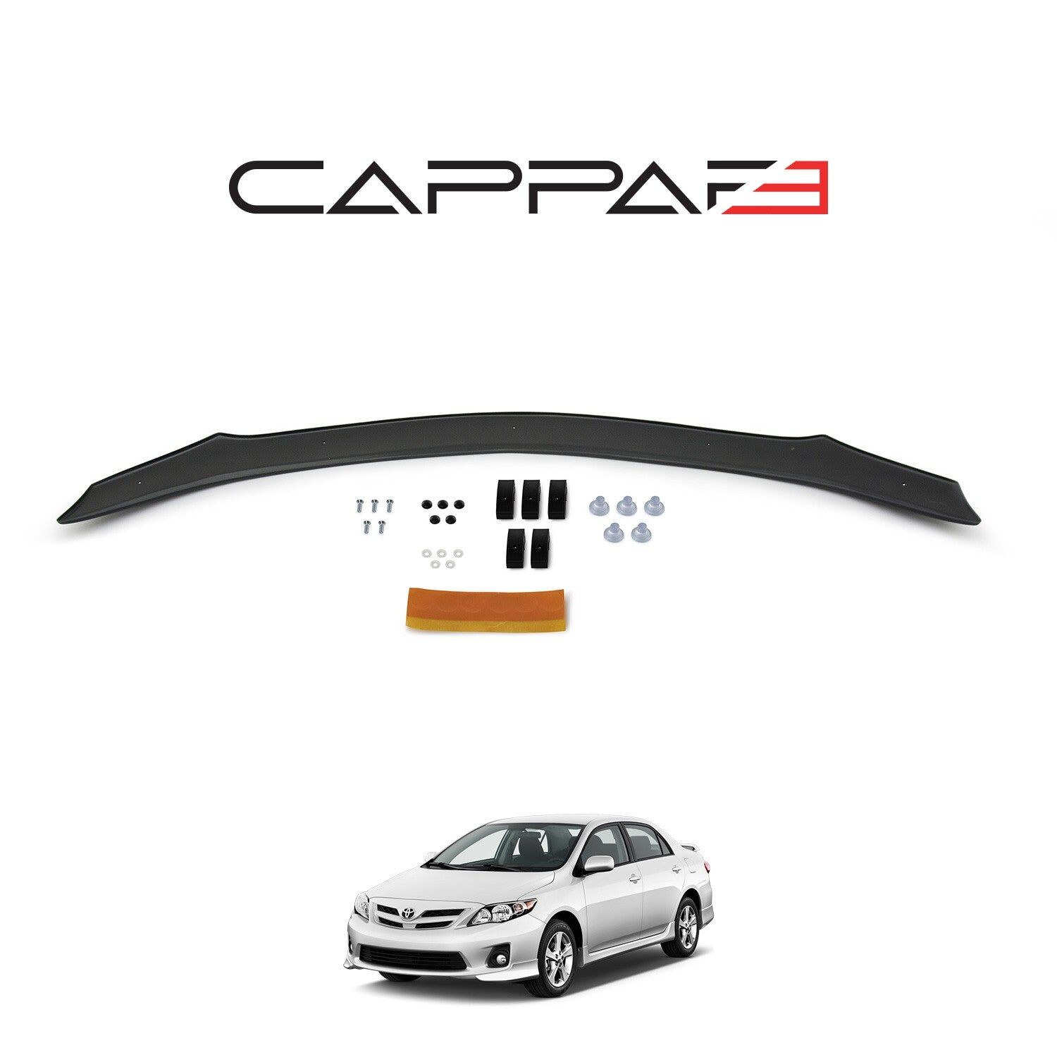 Toyota Corolla 2008-2013 Yıl Aralığı Uyumlu Kaput Rüzgarlığı 4mm