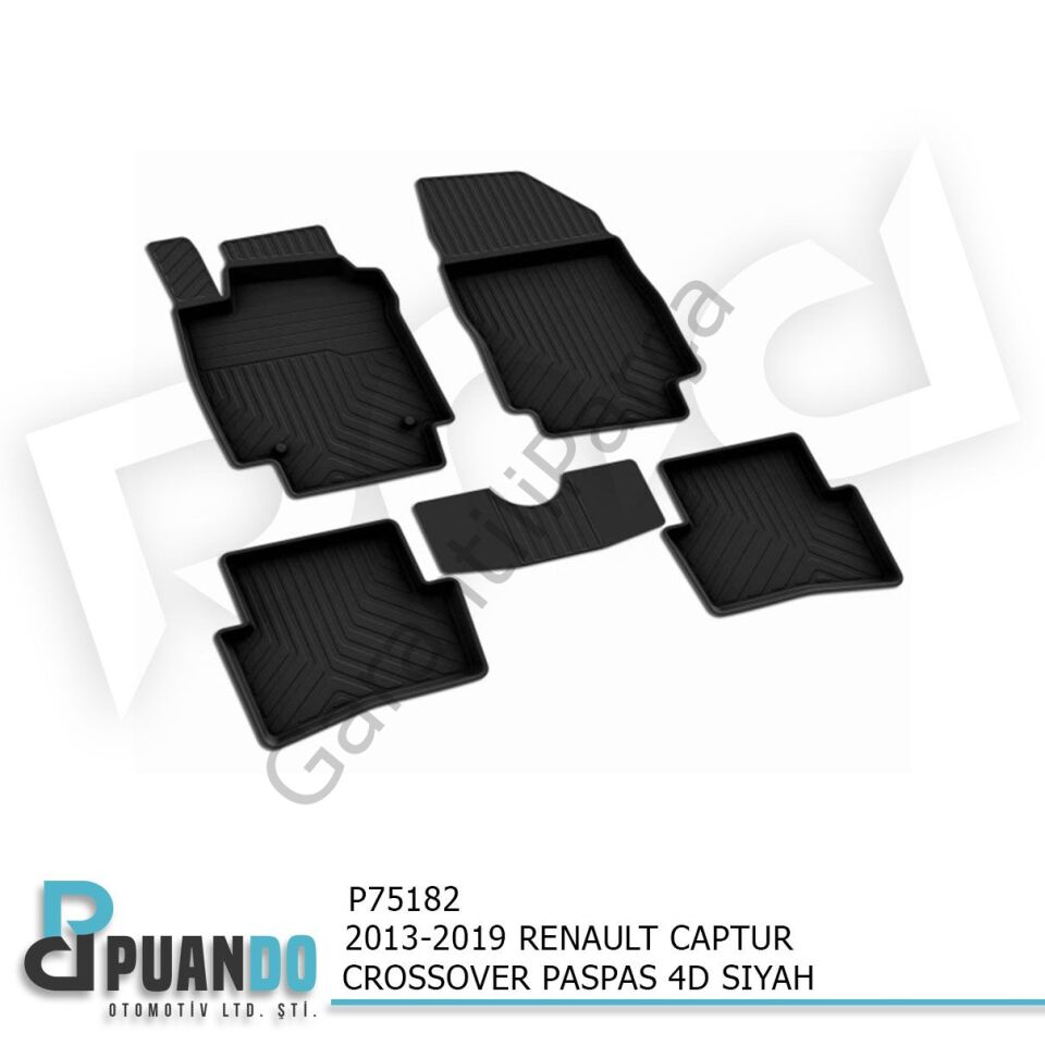 2013-2019 RENAULT CAPTUR CROSSOVER PASPAS 4D SIYAH