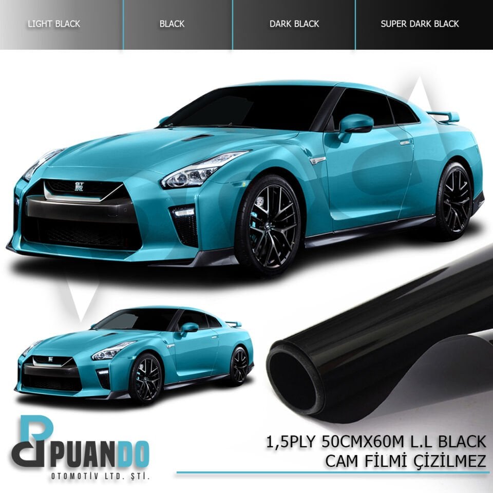 KUTU CAM FILMI CIZILMEZ SUPER DARK BLACK 50CM*6M