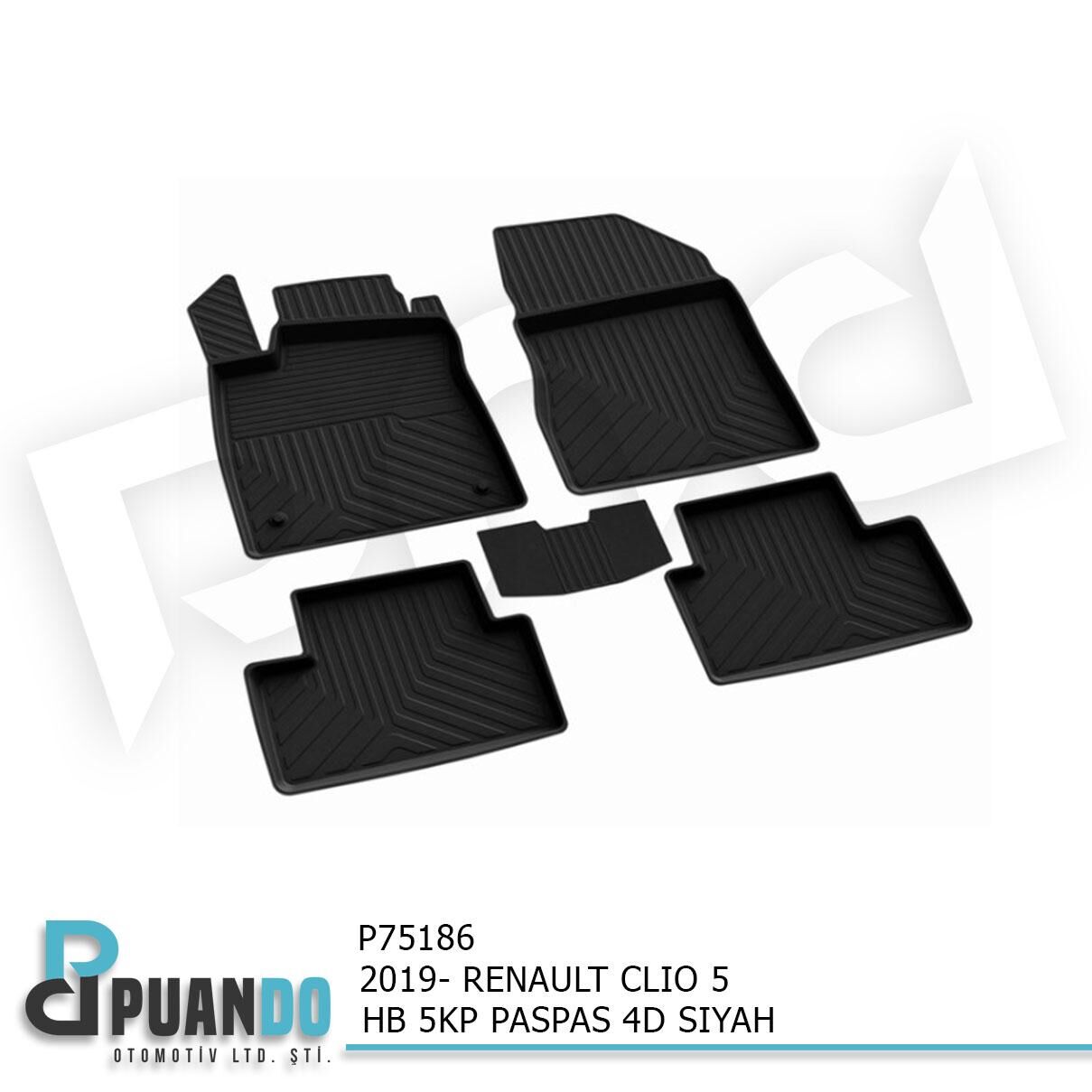 2019- RENAULT CLIO 5 HB 5KP PASPAS 4D SIYAH