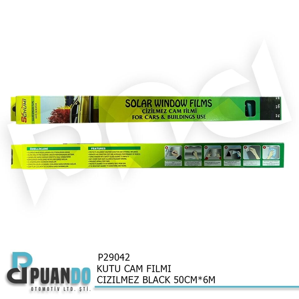 KUTU CAM FILMI CIZILMEZ BLACK 50CM*6M
