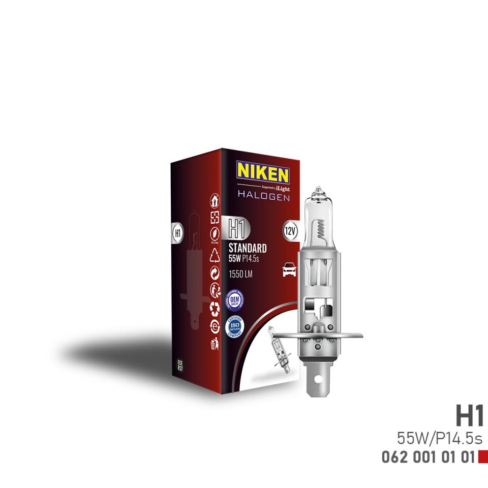 NIKEN H3 55W HALOJEN AMPUL PK22s (12V)