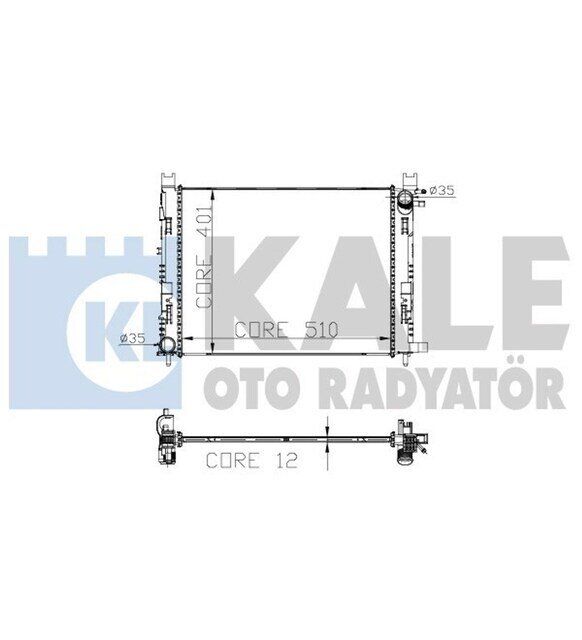 RENAULT SYMBOL II/CLIOIV/LODGY/DOKKER 12- SU RADYATÖRÜ 214107326R KALE