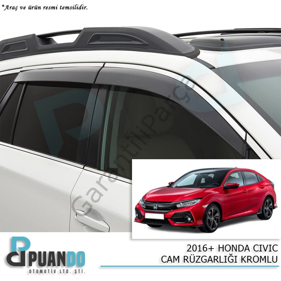 2016+ HONDA CIVIC CAM RUZGARLIGI KROMLU