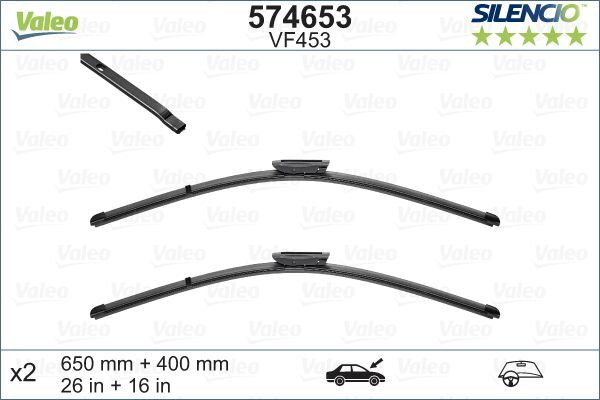 RENAULT LAGUNA III 07- SILECEK SÜPÜRGESI ÖN TAKIM 77112424718 VALEO