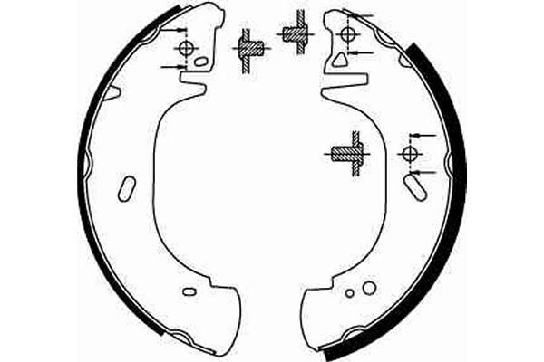 FORD TRANSIT M15 93-00 FREN BALATASI ARKA 94VB 2200 BB BSG