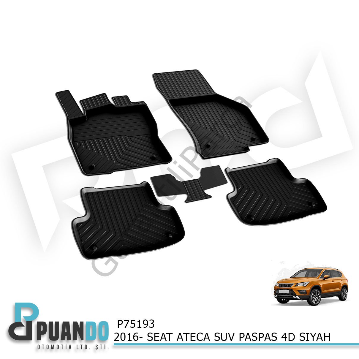 2016- SEAT ATECA SUV PASPAS 4D SIYAH