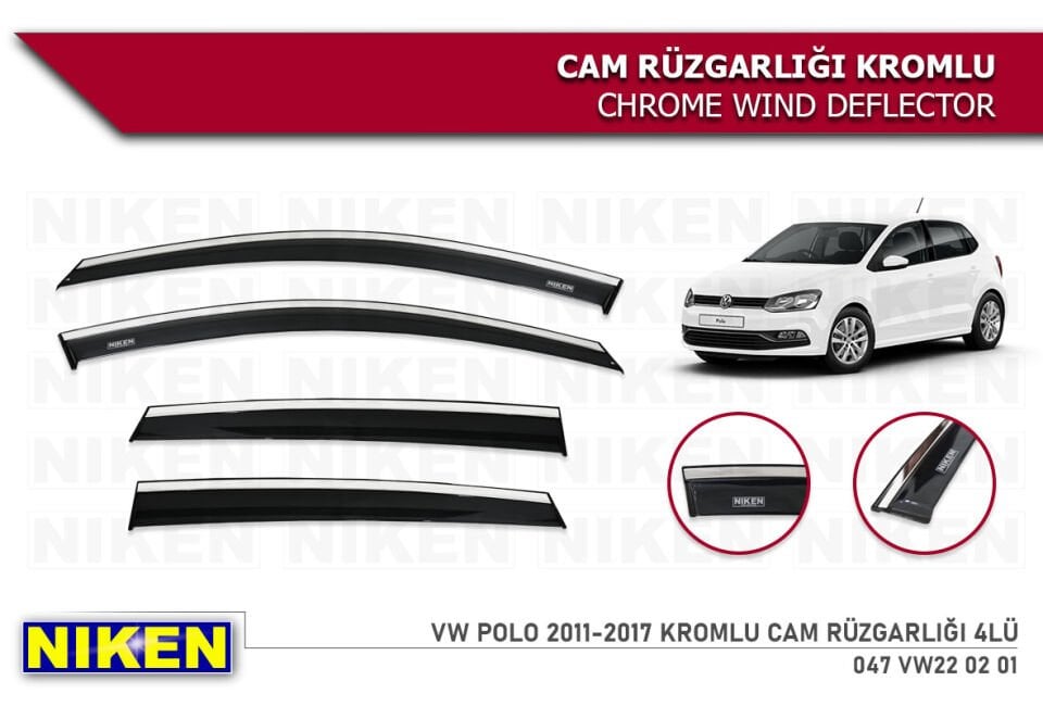 VW TIGUAN 2016- KROMLU CAM RÜZGARLIĞI 4LÜ