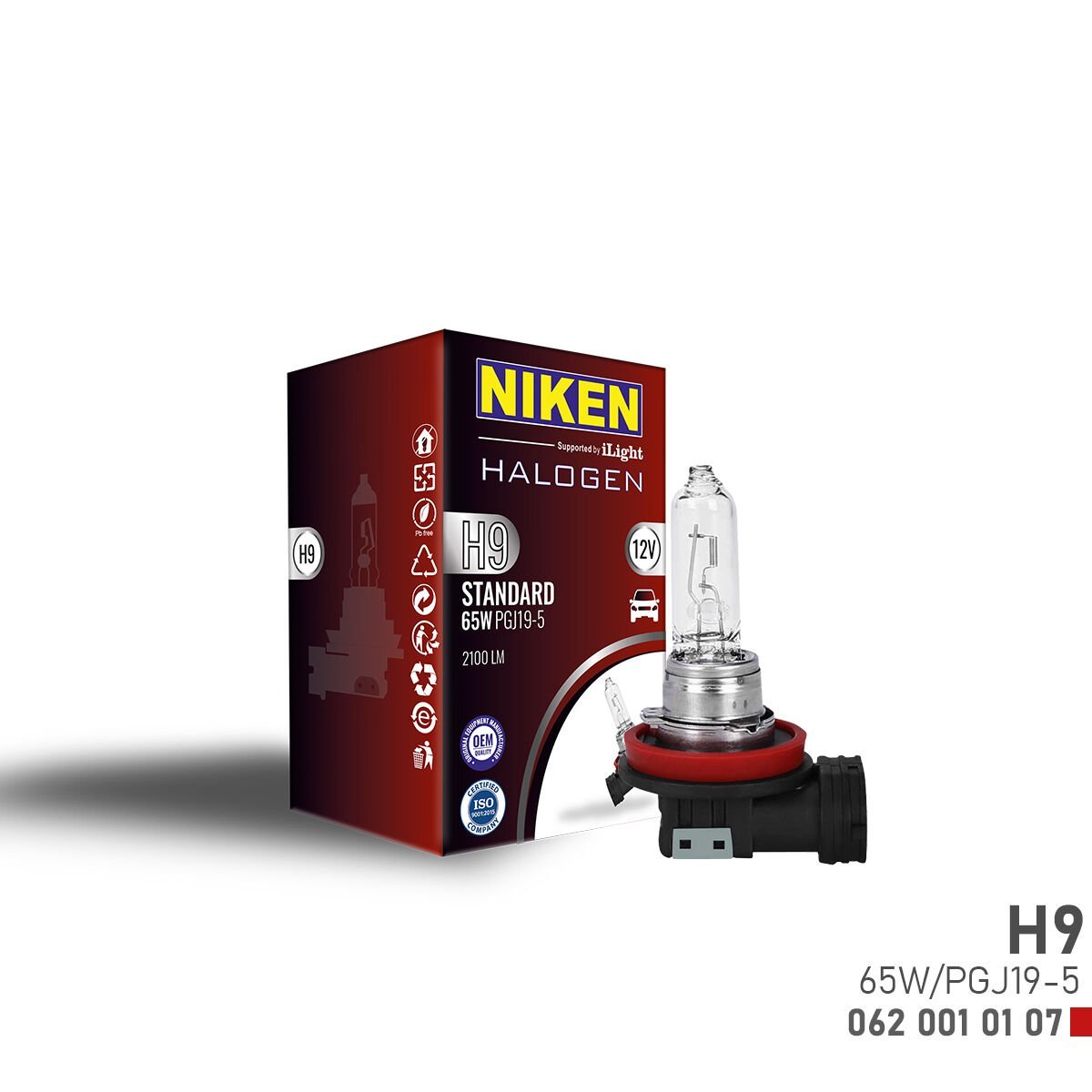NIKEN H10 55W HALOJEN AMPUL P20d/55A (12V)