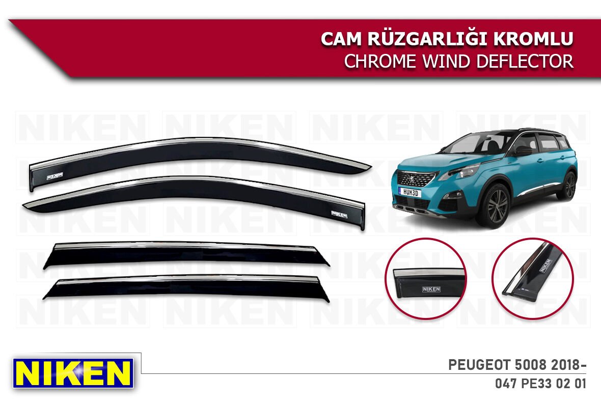 FORD RANGER 2015- KROMLU CAM RÜZGARLIĞI 4LÜ