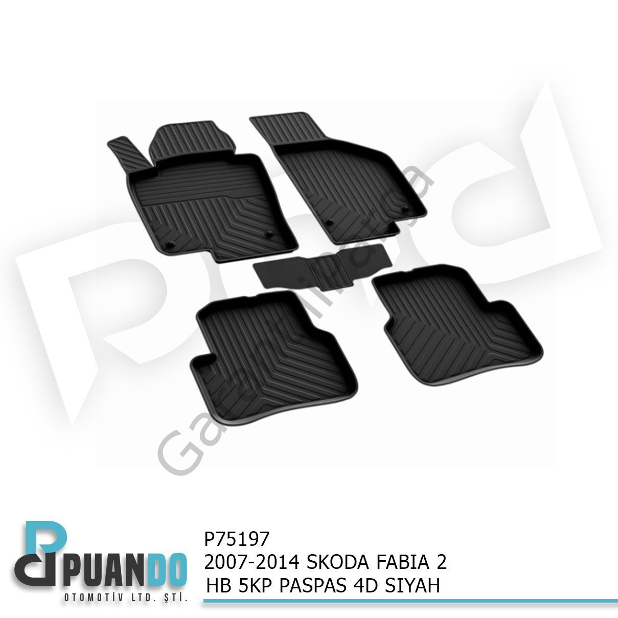 2007-2014 SKODA FABIA 2 HB 5KP PASPAS 4D SIYAH