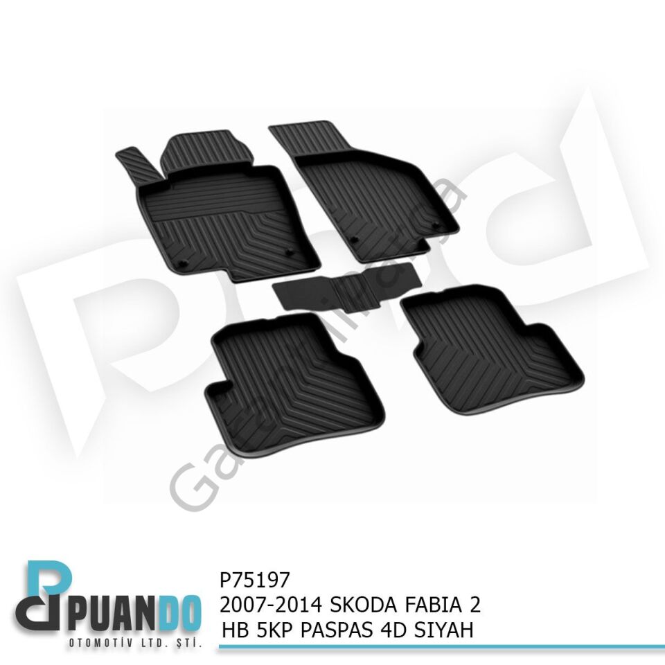 2007-2014 SKODA FABIA 2 HB 5KP PASPAS 4D SIYAH