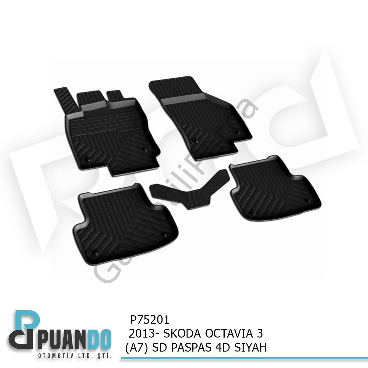 2013- SKODA OCTAVIA 3 (A7) SD PASPAS 4D SIYAH