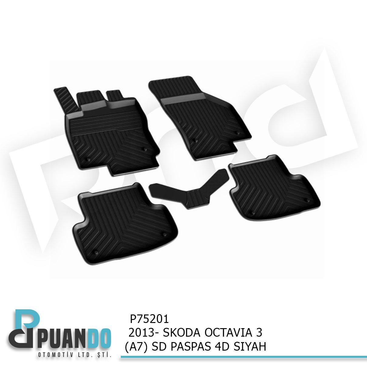 2013- SKODA OCTAVIA 3 (A7) SD PASPAS 4D SIYAH