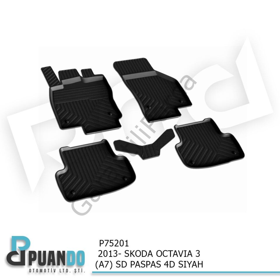 2013- SKODA OCTAVIA 3 (A7) SD PASPAS 4D SIYAH