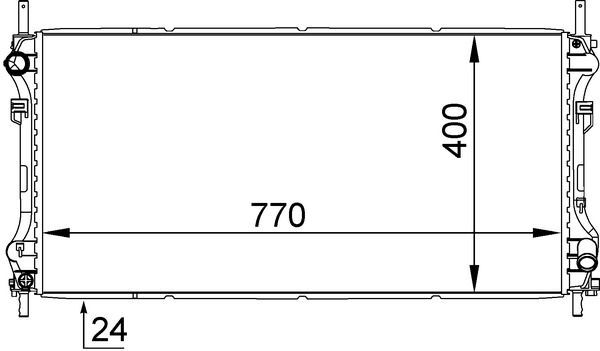 FORD TRANSIT V-184 01-06 SU RADYATÖRÜ ME1C1H 8005 JE BEHR