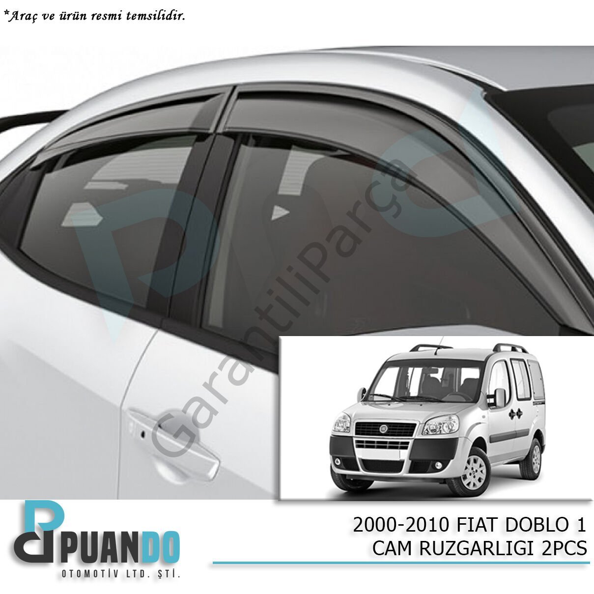 2000-2010 FIAT DOBLO 1 CAM RUZGARLIGI 2PCS