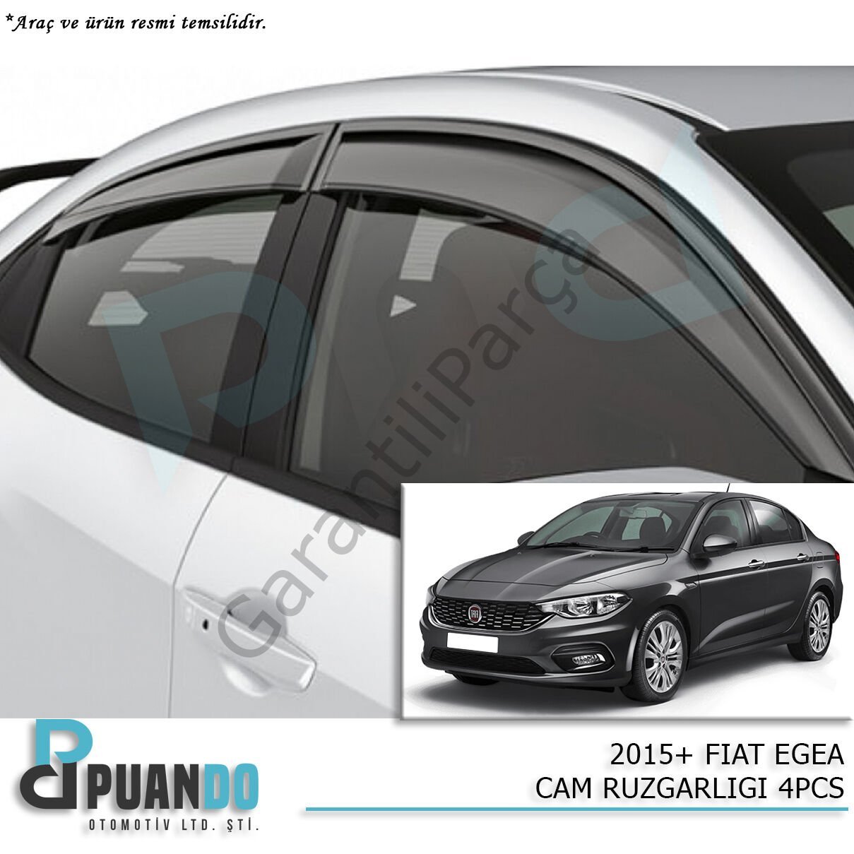 2015+ FIAT EGEA CAM RUZGARLIGI 4PCS
